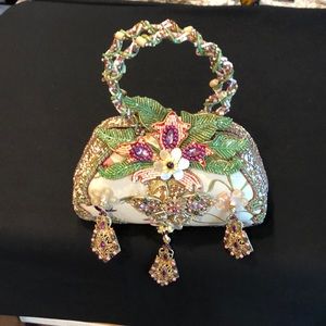 Mary Frances beaded purse with dangling embellishments